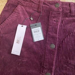 Vera Moda A-Line Corduroy Skirt - deep purple
